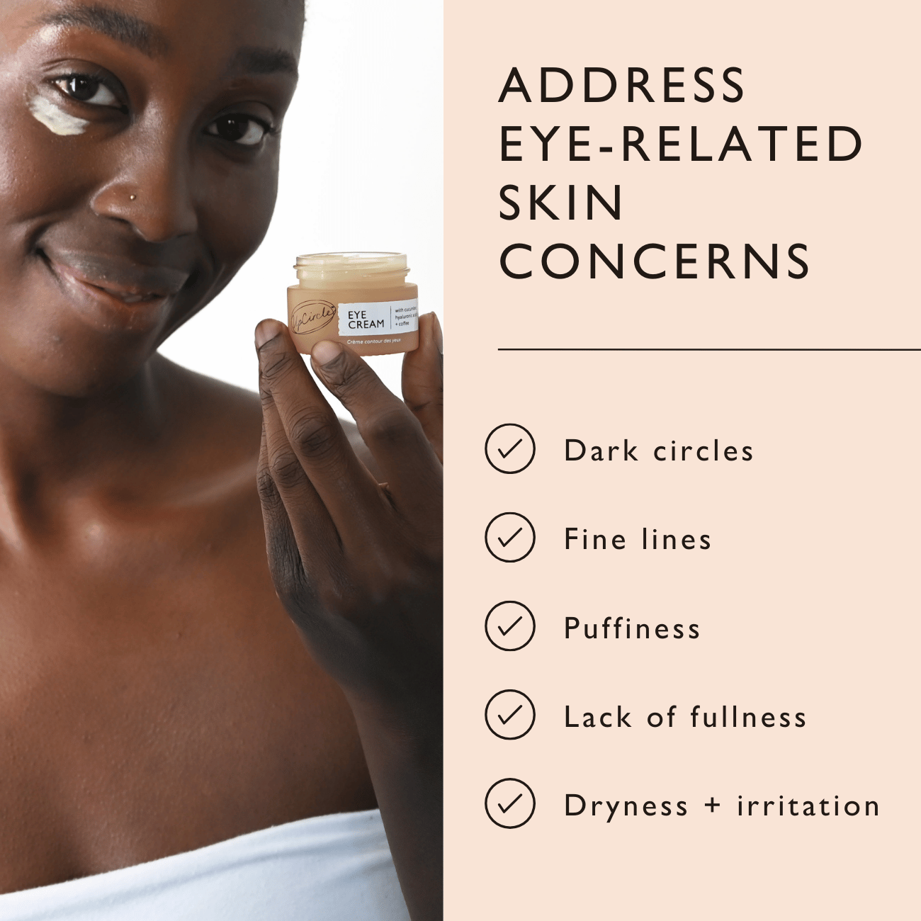 Eye Cream with Hyaluronic Acid & Coffee